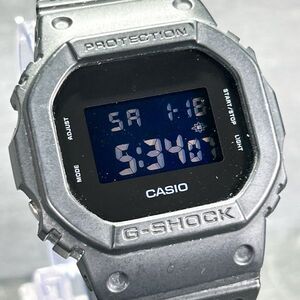 美品 限定 CASIO カシオ G-SHOCK Gショック Solid Colors ソリッドカラーズ DW-5600BB-1JF ブラック 腕時計 アナログ デジタル 動作確認済