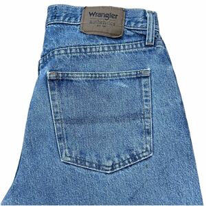 WRANGLER ラングラー ストレートジーンズ W33 ブルー USA規格 デニムパンツ(OL306)