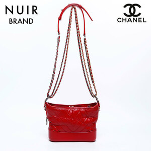 シャネル CHANEL ショルダーバッグ 27番台 ガブリエル ドゥ レザー レッド