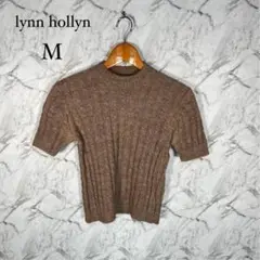 lynn hollyn✨半袖ニットセーター『M』アルパカ100% 高級