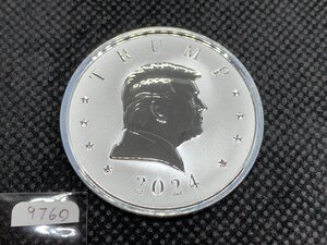 31.1 グラム 2024年 (新品) アメリカ「ドナルド・J・トランプ 大統領勲章」純銀 1オンス メダル