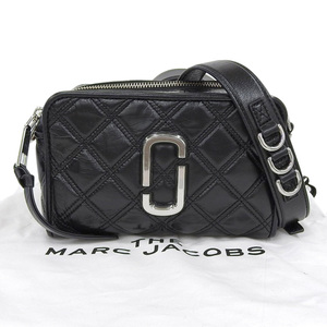 【本物保証】 布袋付 美品 マークジェイコブス MARC JACOBS Softshot21 ショルダーバッグ クロスボディバッグ キルティング 黒 M0015419