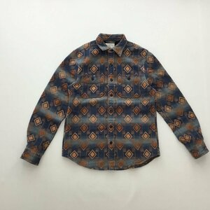 ■RALPH LAUREN DENIM&SUPPLY ラルフローレン デニム&サプライ ネイティブシャツ シャツジャケット ネイティブ柄 ヘビーネル地 L /0.56kg■