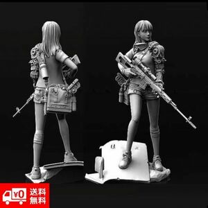 1/35 美少女スナイパー 狙撃兵 未塗装 レジン製 組み立て キット フィギュア ガレージキット H063！送料無料！