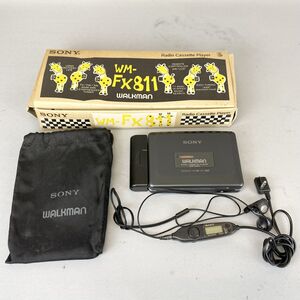 A14OA6 SONY ソニー WALKMAN ウォークマン WM-FX811 ブラック ラジオカセットプレーヤー