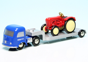 Schuco Piccolo シュコー ピッコロ Mercedes-Benz メルセデス ベンツ LP 911 low-loader Porsche Traktor ポルシェトラクター