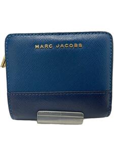 MARC JACOBS◆2つ折り財布/-/BLU/無地/レディース/fsy2147