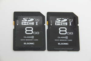 8GB SDHCカード　ELSONIC ●2枚セット●