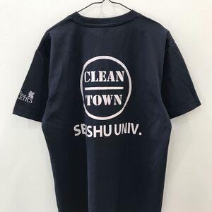 EI1432 実物 専修大学 半袖 Tシャツ ネイビー L