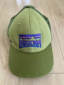 パタゴニア patagonia メッシュキャップ used 希少　鮮やかグリーン