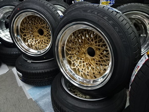 SSRフォーミュラーメッシュ　９Ｊ-14　10Ｊ-14　ＧＹ　175/60Ｒ14　新品　旧車