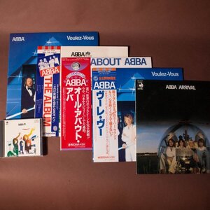 送料無料 ABBA　LP　レコード５枚　おまけCD　１枚