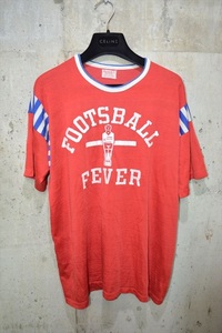 デュラック　Durack　1960s??Football　T-Shirt　vintage　ヴィンテージ　Ｔ　シャツ　XL D3738