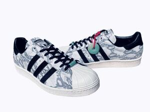 デッド!! 希少!! 新品 12年 adidas SUPERSTAR 80s CNY アディダス スーパースター スネーク 蛇 us 9 / 27 ㎝ 天然皮革 正規品