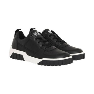 DIESEL ディーゼル S-RUA LOW レザースニーカー BLK 25.5センチ