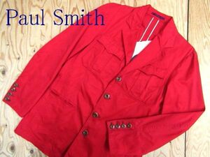 ★ポールスミス PoulSmith★メンズ コットンサファリジャケット レッド★R60512033A