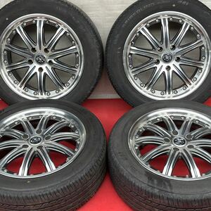 ENKEI製。PLATINUM STEINER 17インチ×7J +38 PCD114.3 5穴SEIBERLING 215/55R17ラジアル4本。クラウン カムリ オデッセイ ヴェゼル CX-3他