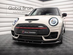 2019－ミニ クラブマン JCW 後期 フロント リップ スポイラー V1/ フロント スプリッター バンパー エプロン アンダー ディフューザー