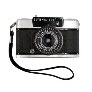 1円スタート OLYMPUS オリンパス PEN ペン EE-3 フィルムカメラ 本体 ボディ レンズ D.Zuiko 1:3.5 f=28mm フィルター付き 黒 動作未確認