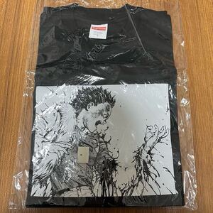 【新品 黒S AKIRA Supreme Arm Tee】 アキラ シュプリーム アーム tシャツ box logo pill neo tokyo 大友克洋 work jacket fishtail parka