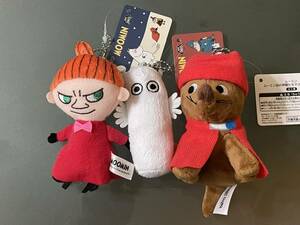 【2515.MOOMIN ムーミン谷の仲間たちマスコット スニフとミーとニョロニョロ ぬいぐるみ 未使用新品】