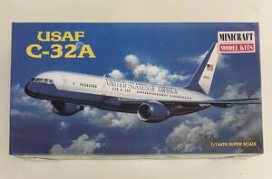 送料660円～ 希少 箱傷み有 未使用品 ミニクラフト 1/144 USAF C-32A アメリカ空軍要人輸送機 エアフォース2 プラモデル