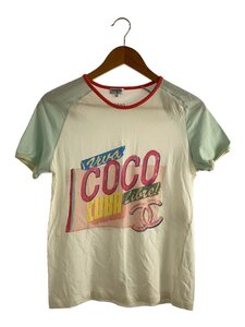 CHANEL◆Viva Coco Cuba Libre リンガーTシャツ/S/マルチカラー/総柄/P55821K07323