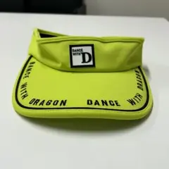 DANCE WITH DRAGON 蛍光イエロー サンバイザー　ゴルフ