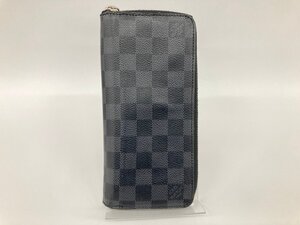 Louis Vuitton ルイヴィトン ダミエグラフィット ジッピーウォレット・ヴェルティカル N63095/CA3144 イニシャル入り【CKAV7048】