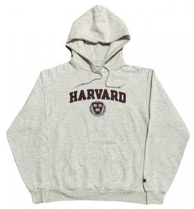 良品 Champion チャンピオン HARVARD ハーバード カレッジ プリント スウェット パーカー フーディ / 復刻?