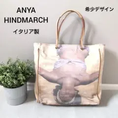 ANYA HINDMARCHトートバッグ イタリア製 リボン フォトプリント加工