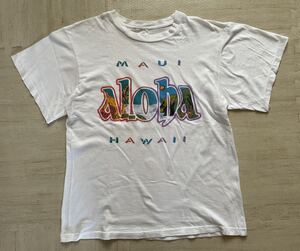 90s USA ビンテージ ヴィンテージ Tシャツ tee アメリカ 古着 USED MAUI マウイ Hawaii ハワイ ALOHA アロハ オールド シングルステッチ L