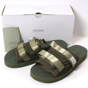 【新品】28cm SUICOKE OG056CAB MOTO-Cab 定価18,700円 OLIVE スイコック サンダル