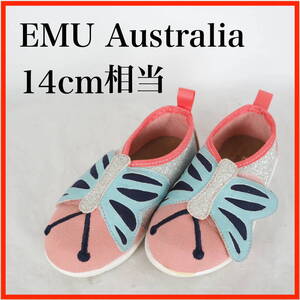 EB9657*EMU Australia*エミュー*ベビーシューズ*14cm相当*ピンク