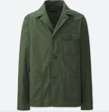 UNIQLO ストレッチワークジャケット Dark Green Lサイズ 新品未使用タグ付き