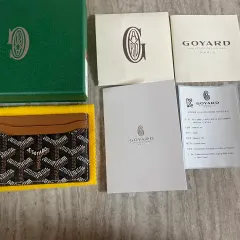 【雷市場（ポンジャン）商品韓国直送】 当日発送/ os Goyard(ゴヤール) サン シュルピス カードウォレット ブラック ブラウン