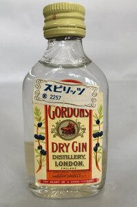 【未開栓】GORDON’S ドライジン 47ml 47% 旧ラベル ミニボトル DRY GIN ゴードン 旧ボトル (管理番号：059123) 60