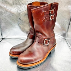 ★CEDAR CREST セダークレスト★レザーシューズ/28.0cm/ライダーブーツ/エンジニアブーツ/革靴/茶