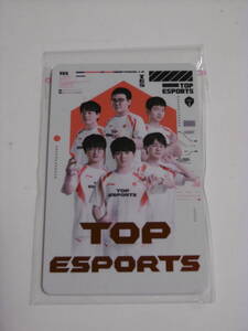 レア！新品！未使用！限定品「上海地下鉄　記念　交通系ICカード★TOP　ESPORTS」