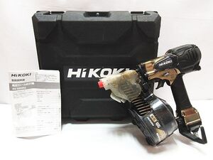 HiKOKI ハイコーキ NV 65HR2 65mm 高圧ロール釘打機 ゴールド ケース付き 2022年8月購入 動作未確認 ジャンク 電動工具 現状品