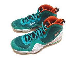 即決良好!!絶対推奨NIKEエアペニー5 MIAMI DOLPHINS【高度耐久通気性】ナイキAIR PENNY5マイアミドルフィンズ★MIDバスケットシューズPRO