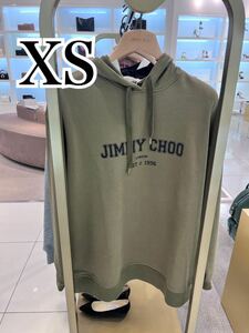 新品未使用タグ付 JimmyChoo★9.2万 伊製 JCロゴ コットンパーカー ユニセックス ジミーチュウ 男女兼用 フーディ スウェットトップス XS