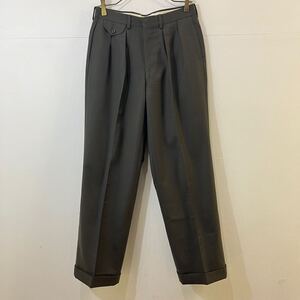 CHAPS RALPH LAUREN ウールスラックス 2タックスラックス センタープレス グレー 日本製 チャップスラルフローレン【送料一律/同梱可能】N