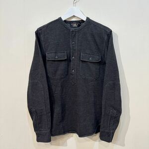 RRL Pullover Work Shirt XS ダブルアールエル ノーカラー プルオーバー ワーク シャツ POLO Ralph Lauren ポロ ラルフローレン