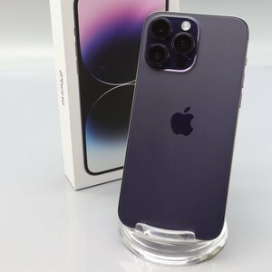 Apple iPhone14 Pro Max 128GB Deep Purple A2893 3L314J/A バッテリ100% ■SIMフリー★Joshin3554【1円開始・送料無料】