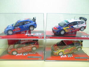 SCX 製　CITROEN C4 WRC x3台 / CITROEN XSARA WRC / 4台セット　