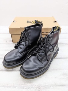 Dr.Martens ドクターマーチン 101 6ホールブーツ UK7 ブラック スムースレザー