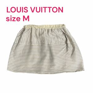 微難有　LOUIS VUITTON ルイヴィトン　シルク100% スカート　38、M、9号 ミニ