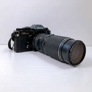 152【中古】RICOH XR500 一眼レフ フィルムカメラ リコー レンズ Kenko SKYLIGHT 1B 52mm / smc PENTAX-M 1:4 200mm 動作未確認 現状品
