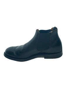 WHEEL ROBE◆ELASTIC SIDE BOOTS/サイドゴアブーツ/UK7.5/BLK/レザー/15074